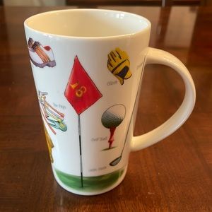 Golf Theme Kent Pottery Ceramic Coffee Tea Mug Cup